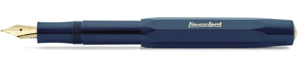 Ручка перьевая Kaweco "Classic Sport", синие чернила, F 0,7 мм, цвет: синий морской