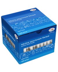 Мелки белые "Гамма", 100 штук