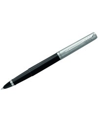 Ручка-роллер "Jotter Black Chrome", черная, 0,8 мм