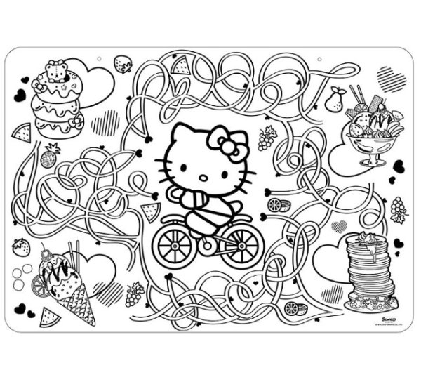 Коврик-раскраска, маленький. Hello Kitty
