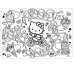 Коврик-раскраска, маленький. Hello Kitty