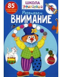 Школа почемучки. Развиваем внимание. 85 развивающих наклеек