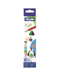 Карандаши цветные "Milan", трехгранные, 6 цветов