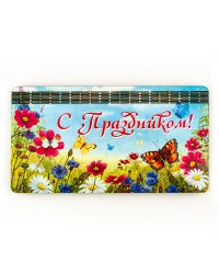 Денежница 3-слойная. С Праздником. Бабочки
