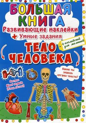Большая книга. Тело человека. Развивающие наклейки. Умные задания