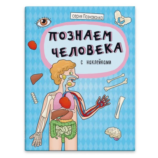 Обложка книги «Познаем человека с наклейками»