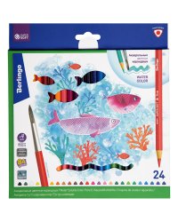 Карандаши акварельные "SuperSoft. Рыбки", 24 цвета