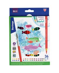 Карандаши акварельные "SuperSoft. Рыбки", 36 цветов
