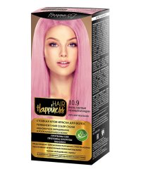 Стойкая крем-краска для волос "Hair Happiness", тон № 10.9 (очень светлый розовый блондин)