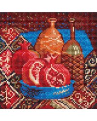 Набор алмазной мозаики Риолис "Гранаты", 20x20 см, арт. АМ0033
