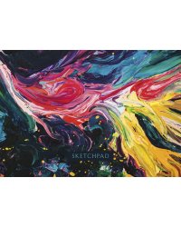 Скетчбук. Liquid (B5, евроспираль, тиснение на обложке, микс двух бумаг)
