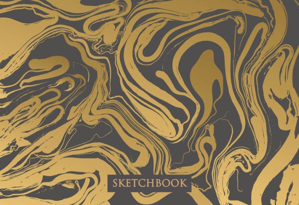 Обложка книги «Скетчбук. Liquid (В5, рисовальная желтая бумага, тканевый корешок)», ISBN 9785041081812