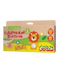 Пластилин супермягкий &quot;Каляка-Маляка&quot;, 6 цветов