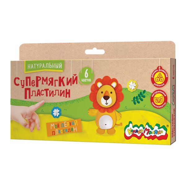 Пластилин супермягкий "Каляка-Маляка", 6 цветов Пластилин супермягкий "Каляка-Маляка", 6 цветов
