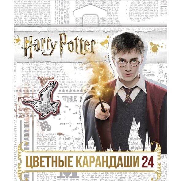 Обложка книги «Карандаши цветные "Гарри Поттер", 24 цвета»