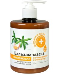 Бальзам-маска "Укрепляющая. Яичные желтки и золотой ус", 500 мл