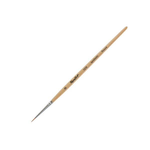 Кисть "Серия 1210", синтетика, круглая, №0, короткая ручка