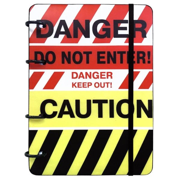 Тетрадь на кольцах "Danger", А5, 120 листов, клетка