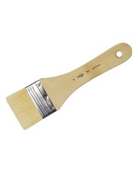 Кисть-флейц художественная "Гамма. №6", плоская, длинная ручка, щетина