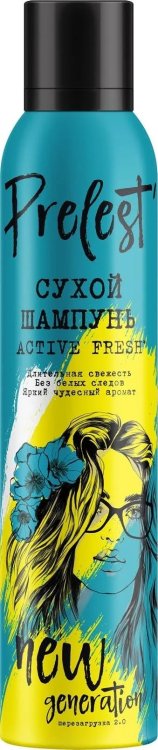 Сухой шампунь для волос Прелесть New Generation "Active FRESH", 200 мл