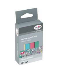 Мелки цветные "Гамма", мягкие, 10 штук