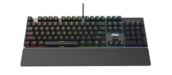 Клавиатура проводная AOC GK500, цвет: чёрный