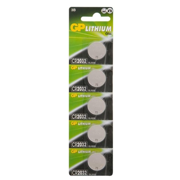 Обложка книги «Батарейки "GP Lithium CR2032", 3V, 5 штук»