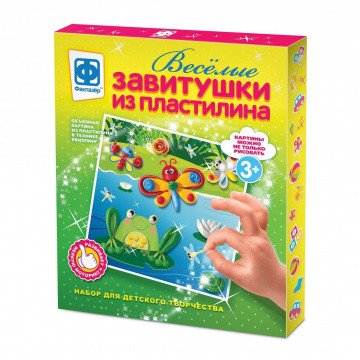 Веселые завитушки из пластилина. Набор №4