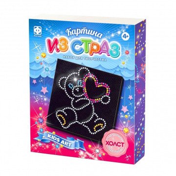 Картина из страз. Мишка