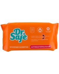 Салфетки влажные "Dr.Safe", антибактериальные, с ромашкой, 70 штук