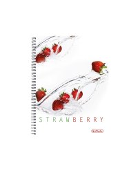 Блокнот на спирали "Fresh Fruit. Клубника", А4, 70 листов, клетка