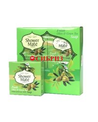 Мыло косметическое "Shower Mate. Оливковое", 100 грамм, 4 штуки