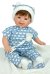 Кукла "Pillines Baby", в голубом, с одеялом (в коробке)