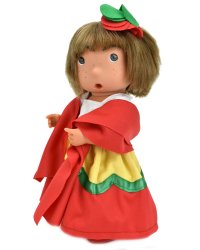 Кукла Тилина в красном платье, 25 см