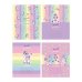 Обложка книги «Тетрадь школьная "Sweet unicorn", А5, 12 листов, две линии с наклонными и дополнительной горизонтальной»