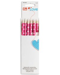 Маркировочный карандаш: серия "Prym Love", белая маркировка, цвет: ярко-розовый