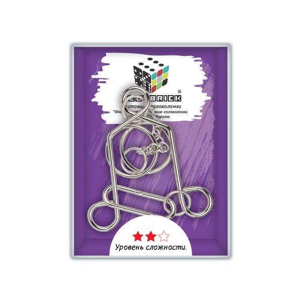 Головоломка металлическая &quot;Ракета&quot;, 6 элементов, арт. DLM-36