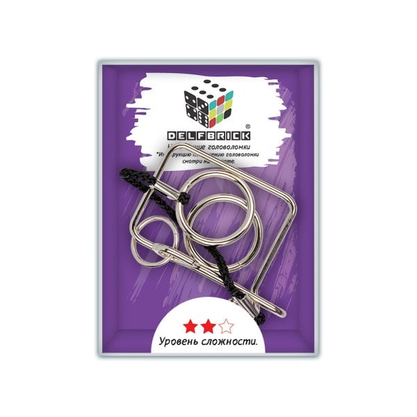 Головоломка металлическая &quot;Ловушка&quot;, 4 элемента, арт. DLM-25