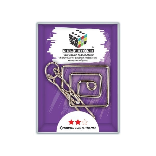 Головоломка металлическая &quot;Лабиринт&quot;, 3 элемента, арт. DLM-30