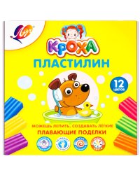 Пластилин плавающий Луч, 12 цветов