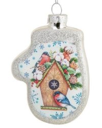 Новогоднее подвесное украшение "Снегири", 2x9x6,5 см