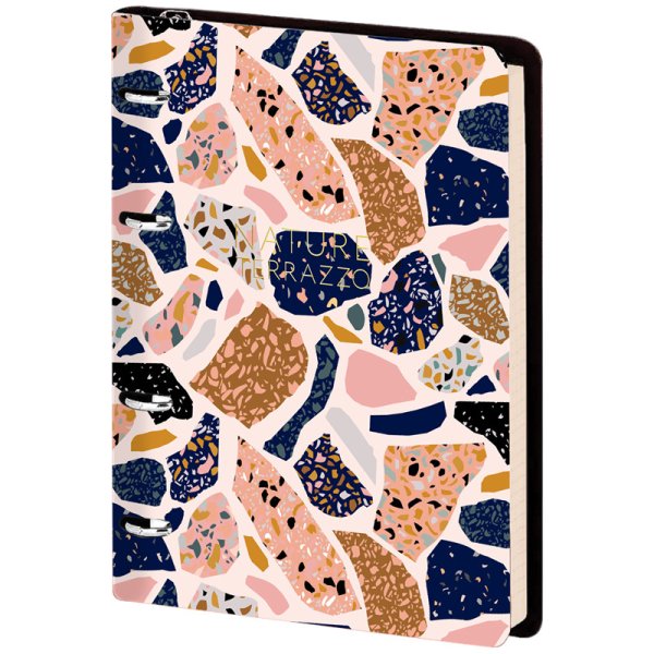 Тетрадь на кольцах "Лайт. Utility. Terrazzo", А5, 80 листов, клетка