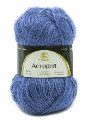 Пряжа для вязания "Астория", цвет: 022 джинса, 180 м, 5 мотков по 50 грамм (количество товаров в комплекте: 5)