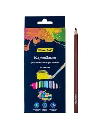 Карандаши цветные, 12 цветов, шестигранные