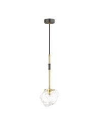Подвес Odeon Light "STONO", G9, 1x40 W (черный/золотой/прозрачный)