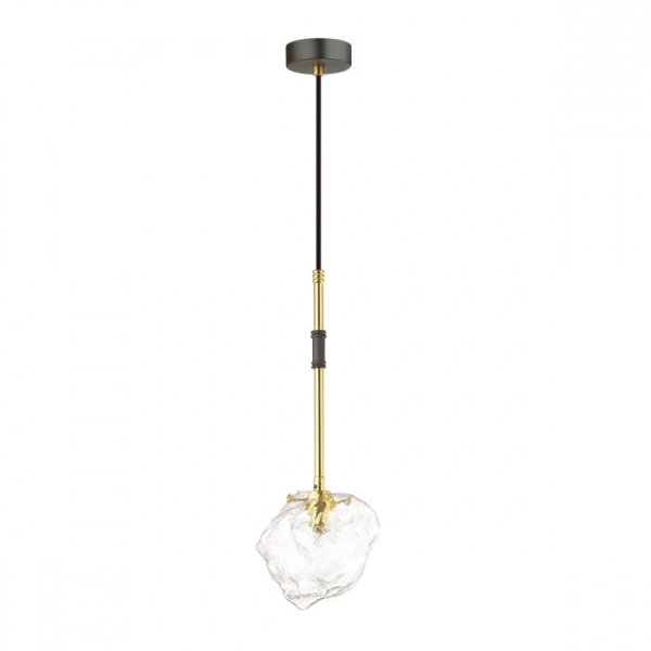 Подвес Odeon Light "STONO", G9, 1x40 W (черный/золотой/прозрачный)