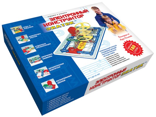Конструктор электронный &quot;Знаток&quot;. 180 схем, артикул 180-Znat