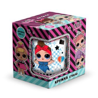 Обложка книги «Кружка стеклянная "L.O.L. Surprise! Dollsaregogo", 230 мл (в подарочной упаковке)»