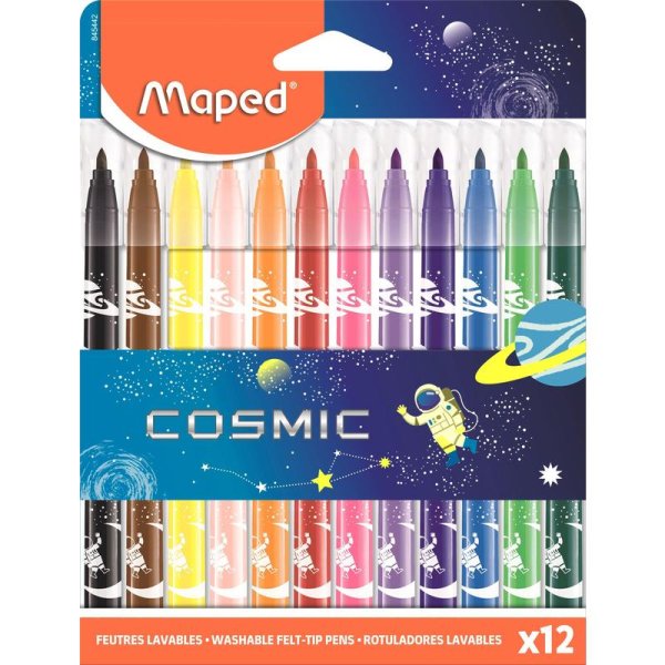 Фломастеры "Color'peps jungle cosmic", 12 цветов