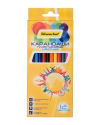 Карандаши цветные Silwerhof "Солнечная коллекция", шестигранные, 12 цветов